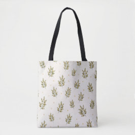 Wasserfarben Olivenzweig-Tasche | Mediterrane B Tasche