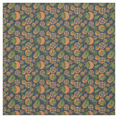 Wasserfarben Orange Blue Frucht Muster Stoff (Muster)