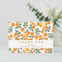 Wasserfarben Orange Citrus Custom Wedding