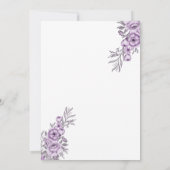 Wasserfarben Orchid Honeymoon Dusche Einladung (Rückseite)