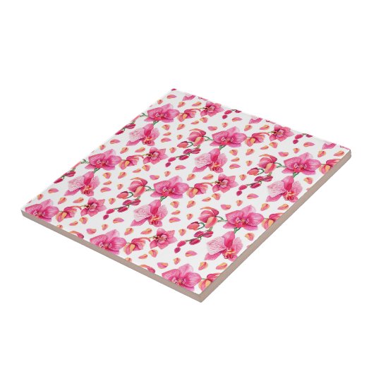 Wasserfarben - Orchideen 2 Fliese (Seite)