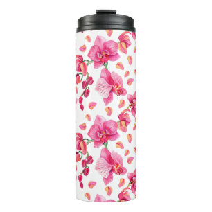 Wasserfarben - Orchideen 2 Thermosbecher