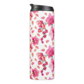 Wasserfarben - Orchideen 2 Thermosbecher (Nach rechts gedreht)