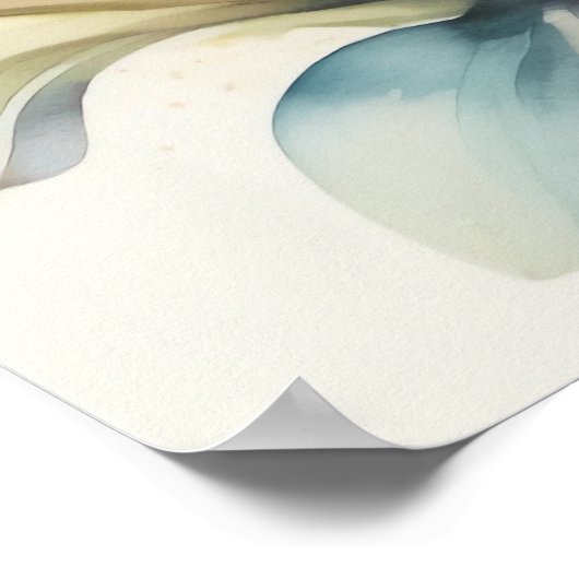 Wasserfarben Orchideen 4:5 Poster (Ecke)