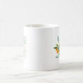 Wasserfarben Orchideen & Kumquats Bouquet Bridesma Kaffeetasse (Mittel)
