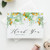 Wasserfarben Orchideen und Kumquats Garland Vielen Postkarte