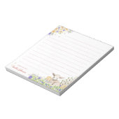 Wasserfarben Osterblütenlamm Notizblock (Rotiert)