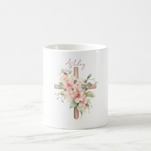Wasserfarben-Osterkreuz Personalisiert Kaffeetasse