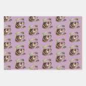 Wasserfarben-Otter und -disteln Geschenkpapier Set (Vorderseite 2)