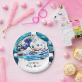 Wasserfarben-Ozeanwaagen Kinderdusche Pappteller (Party)