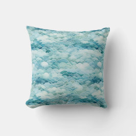 Wasserfarben Ozeanwellen Malerei Art Pillow Gesche Kissen