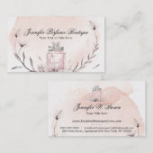 Wasserfarben Parfüm Geflochtene Essenzielle Öle Visitenkarte (Vorne/Hinten)