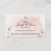 Wasserfarben Parfüm Geflochtene Essenzielle Öle Visitenkarte (Rückseite)