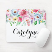 Wasserfarben Pasta Spring Blumengarten Custom Mousepad (Mit Mouse)