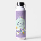 Wasserfarben Pastel Bläserbibel Verse Personalisie Trinkflasche (Vorne)