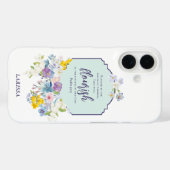 Wasserfarben Pastel Florals Bibel Verse Personalis Case-Mate iPhone Hülle (Rückseite (Horizontal))