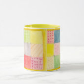 Wasserfarben-Patchwork Quilt-Tasse Tasse (Zentrum)