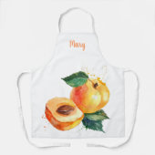 Wasserfarben Peach Anpassbare Schürze (Vorderseite)