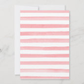 Wasserfarben Peach Floral Pumpkin Fall Sweet 16 Einladung (Rückseite)