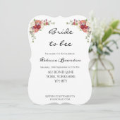 Wasserfarben-Peony-Blumendusche Einladung (Stehend Vorderseite)