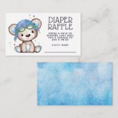 Wasserfarben-Pilot Teddy Bärentaucher-Raffel Begleitkarte (Vorne/Hinten)