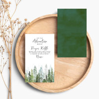 Wasserfarben Pine Tree Forest Baby Dusche