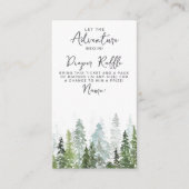 Wasserfarben Pine Tree Forest Baby Dusche Begleitkarte (Vorderseite)