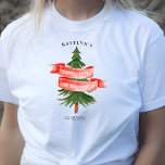Wasserfarben Pine Tree Merry Little Birthday T-Shirt<br><div class="desc">Feiern Sie stilvoll mit diesen trendigen Geburtstagsparty-T - Shirt. Dieses Design lässt sich leicht mit Ihrer speziellen Veranstaltungssprache personalisieren und Ihre Gäste werden begeistert sein,  wenn sie diese fabelhaften T - Shirt sehen. Matching-Elemente finden Sie in der Auflistung.</div>