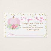 Wasserfarben Pink Pumpkin Baby Dusche Windel Winde (Vorderseite)