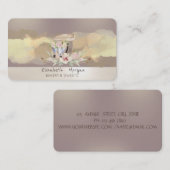 Wasserfarben Pinselstrich Blume Retro Cake Mixer Visitenkarte (Vorne/Hinten)