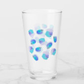 Wasserfarben Pinselstriche Glas (Rückseite)