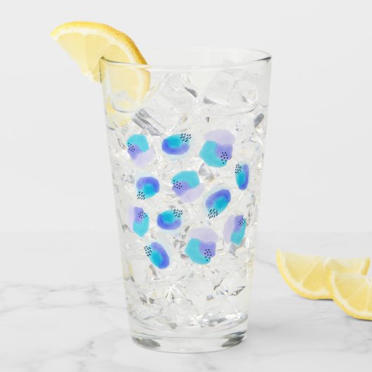 Wasserfarben Pinselstriche Glas (Vorderseite Ice)