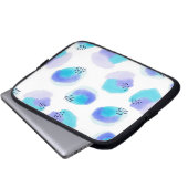 Wasserfarben Pinselstriche Laptop-Sieb Laptopschutzhülle (Vorne Knopf)
