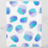 Wasserfarben Pinselstriche Letterhead Briefbogen (Rückseite)