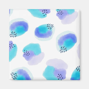 Wasserfarben Pinselstriche Magnet