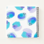 Wasserfarben-Pinselstriche-Notebook Notizblock (Rückseite)