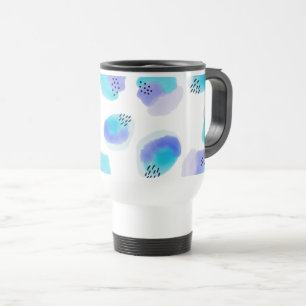 Wasserfarben Pinselstriche Reisen Mug Reisebecher