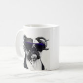 Wasserfarben Pit Bull Terrier Welpe Dog Riesenkaff Kaffeetasse (Vorderseite Links)