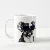 Wasserfarben Pit Bull Terrier Welpe Dog Riesenkaff Kaffeetasse (Links)
