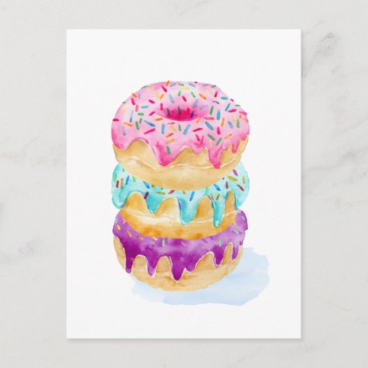 Wasserfarben Postkarte (Vorderseite)