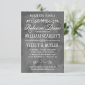 Wasserfarben Probe Abendessen Einladung (Stehend Vorderseite)