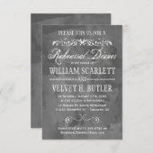 Wasserfarben Probe Abendessen Einladung (Vorne/Hinten)