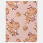 Wasserfarben-Pumpkins fallen Fleecedecke (Vorderseite)