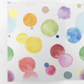 Wasserfarben Punkte 1 Dreifach Gefaltete Karte (Innen Erste Seite)