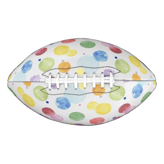 Wasserfarben Punkte 1 Football (Vorderseite)