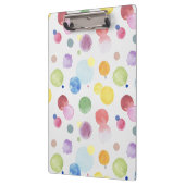 Wasserfarben Punkte 1 Klemmbrett (Links)