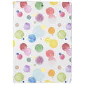 Wasserfarben Punkte 1 Klemmbrett (Rückseite)