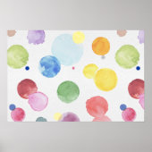 Wasserfarben Punkte 1 Poster (Vorne)