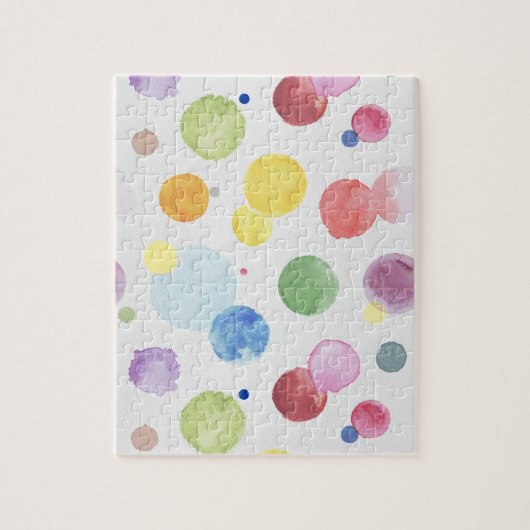 Wasserfarben Punkte 1 Puzzle (Vertikal)
