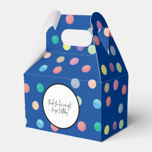 Wasserfarben-Punkte Handgemaltes farbenfrohes Must Geschenkschachtel